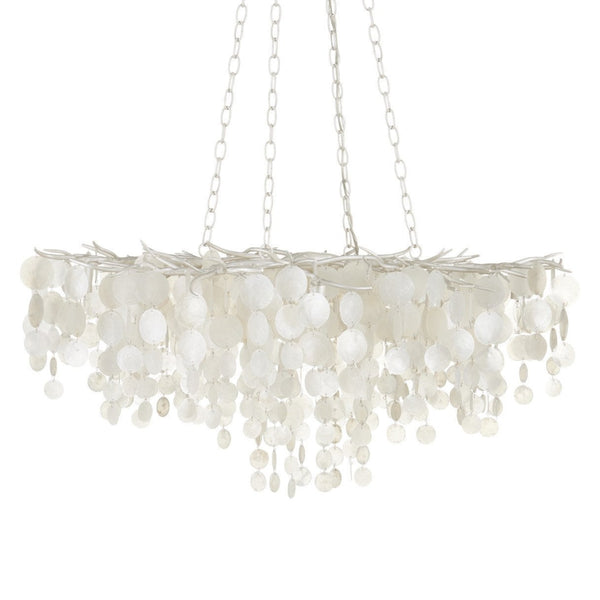 Lusso Capiz Shell Silver Chandelier
