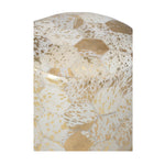 Lux Handmade Hexagon Design Gold Pouf