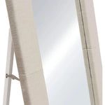 Luxe Free-Standing Mirror in Sand Linen