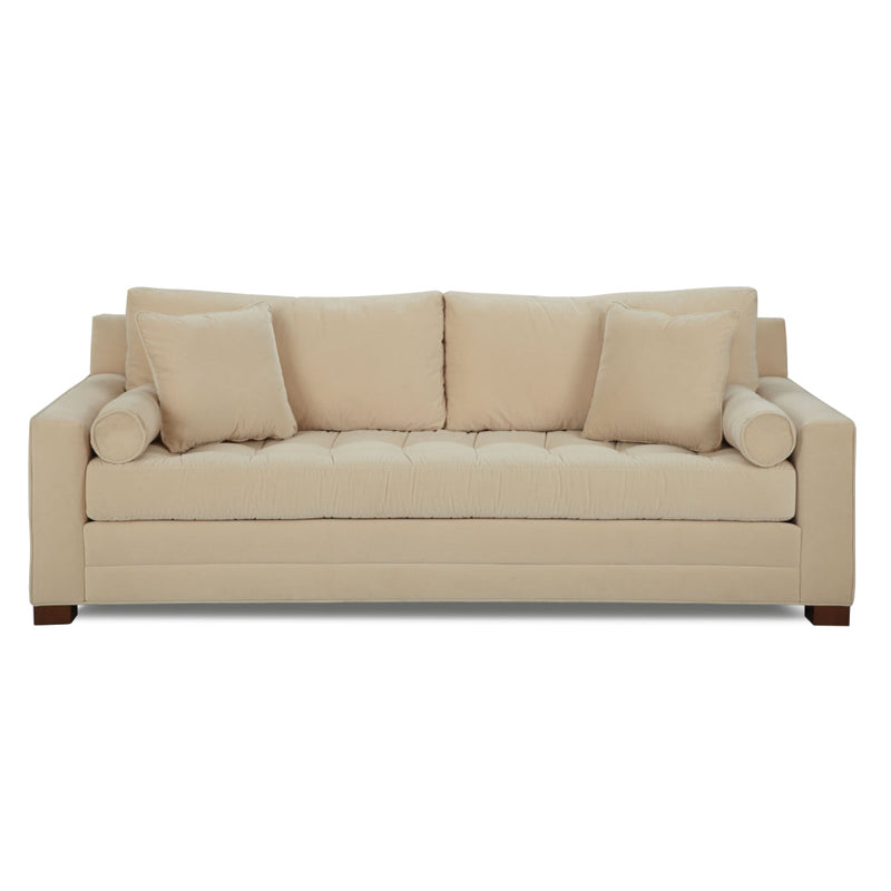 Luxurious Cameo Tufted Bench Seat Sofa Made to Order-Sofas & Loveseats-One For Victory-LOOMLAN