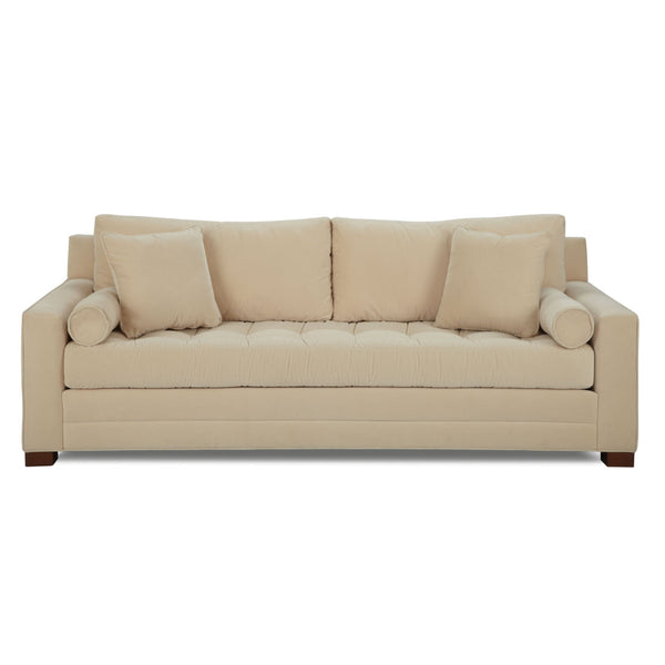 Luxurious Cameo Tufted Bench Seat Sofa Made to Order-Sofas & Loveseats-One For Victory-LOOMLAN
