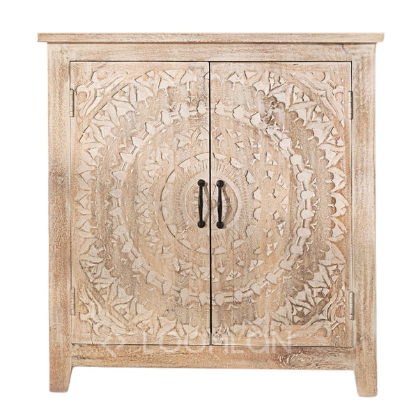 Lyan Two Doors Wooden Accent Cabinet