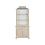 Lyford Cay Whitewashed Bamboo Bookcase-Bookcases-Chelsea House-LOOMLAN