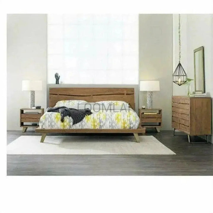 Rustic Live Edge Tall Chest of 5 Drawers - LOOMLAN - LOOMLAN - Chests