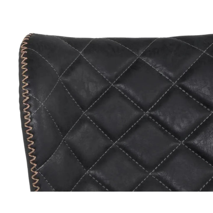 Lyla Leather Barstool 2PC - LOOMLAN - SUNPAN - Bar Stools