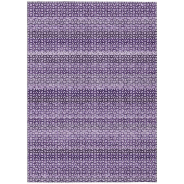 Lyrella Purple Washable Indoor - Outdoor Rug - LOOMLAN - LOOMLAN Rugs - Outdoor Rugs