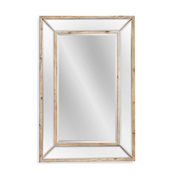 Pompano Wood Tan Vertical Wall Mirror