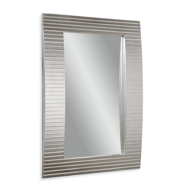 Tambour MDF Silver Vertical Wall Mirror