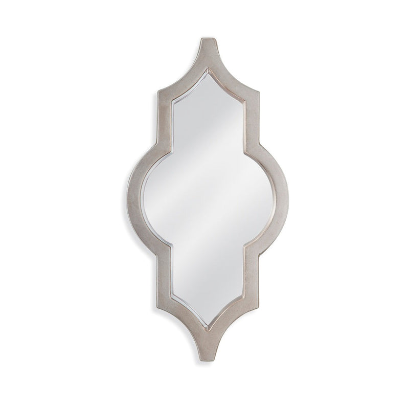 Keyhole Polyurethane Silver Wall Mirror
