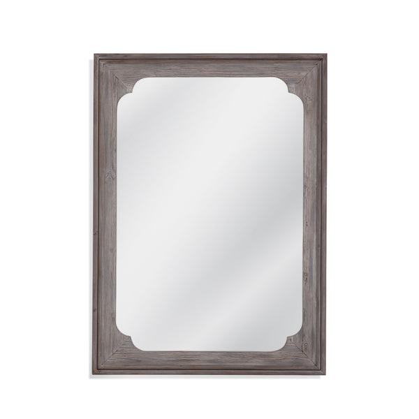 Kingsley Wood Grey Vertical Wall Mirror