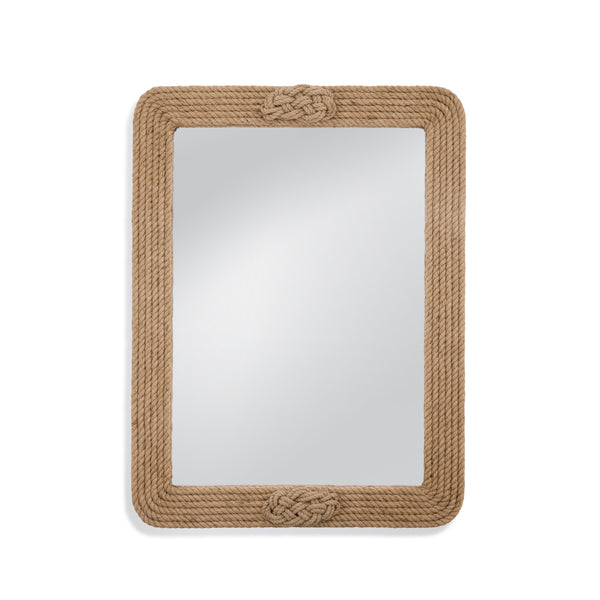 Nautical Rope and MDF Brown Vertical Wall Mirror