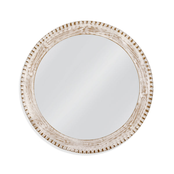 Clipped MDF White Wall Mirror