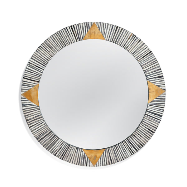 Angle Resin and MDF Multicolor Wall Mirror