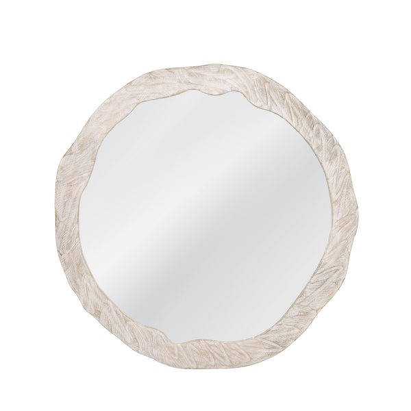 Cooper Wood White Wall Mirror
