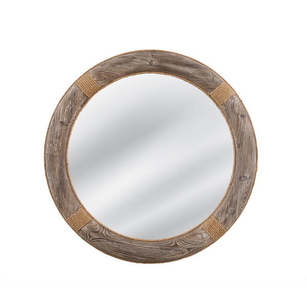 Frederick Wood Brown Wall Mirror