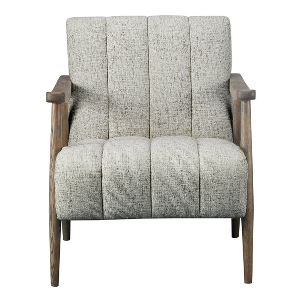 Aster Solid Oak Beige Arm Accent Chair