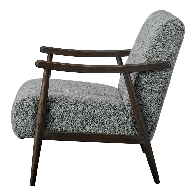 Aster Solid Oak Grey Arm Accent Chair