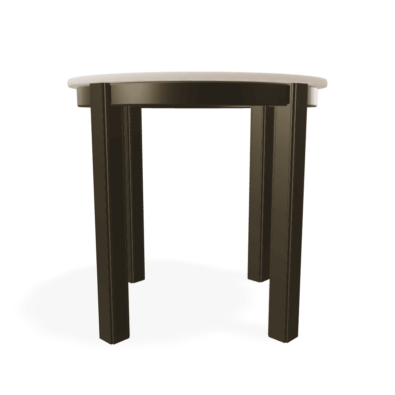 21" Round Marine Grade Polymer Deluxe End Table