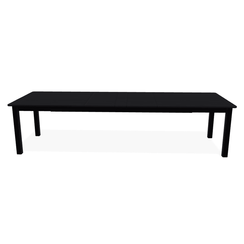 42" x 120" Rustic Polymer Top  Rectangular Extension Dining Table