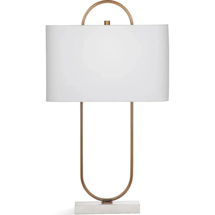Mabel Metal and Marble Gold Table Lamp - LOOMLAN - Bassett Mirror - Table Lamps