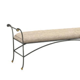 Mabel Traditional Brass Accents Bench