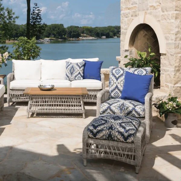 Mackinac Outdoor Furniture Sofa Set With Chair and Tables Outdoor Lounge Sets LOOMLAN By Lloyd Flanders
