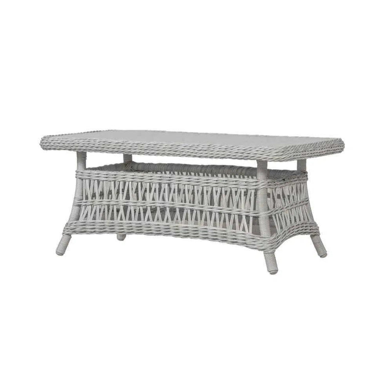 Mackinac Rectangular Wicker Patio Coffee Table