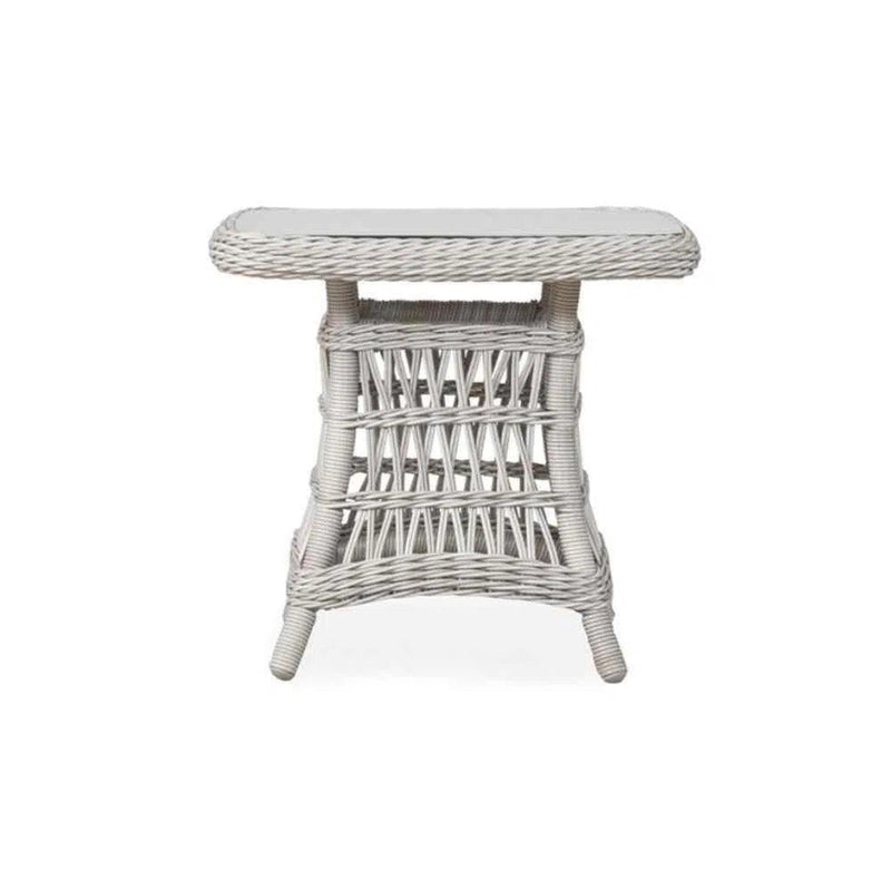 Mackinac Wicker All Weather Square End Table