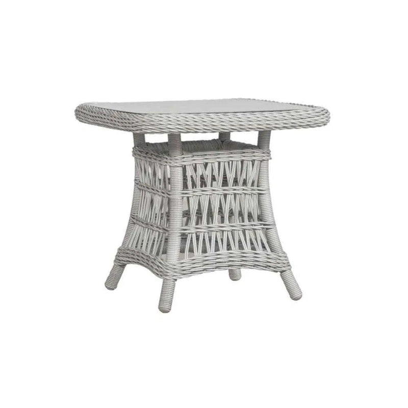 Mackinac Wicker All Weather Square End Table