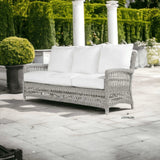 Mackinac Wicker Outdoor All Weather Wicker Sofa With Cushions Outdoor Sofas & Loveseats LOOMLAN By Lloyd Flanders