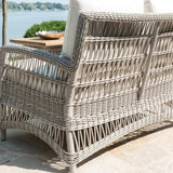 Mackinac Wicker Outdoor All Weather Wicker Sofa With Cushions Outdoor Sofas & Loveseats LOOMLAN By Lloyd Flanders