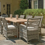 Mackinac Wicker Outdoor Furniture Dining Set for 8