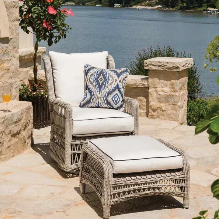 Mackinac Wicker Outdoor Patio Lounge Chair-Outdoor Lounge Chairs-Lloyd Flanders-LOOMLAN