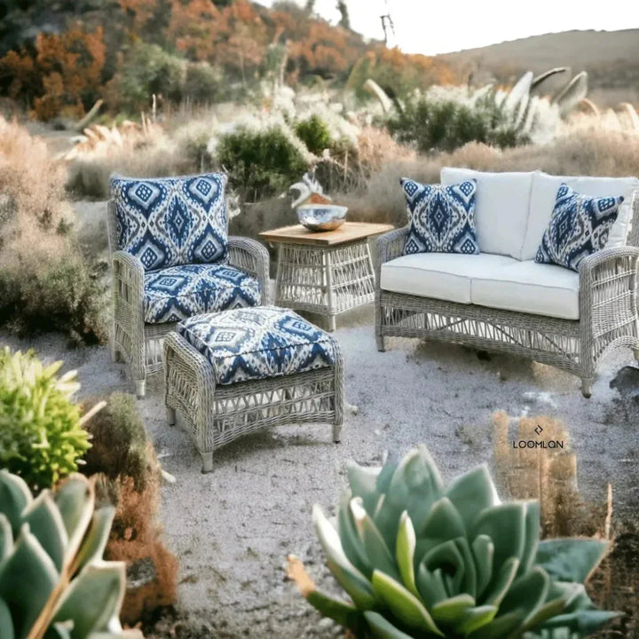 Mackinac Wicker Outdoor Patio Lounge Chair-Outdoor Lounge Chairs-Lloyd Flanders-LOOMLAN