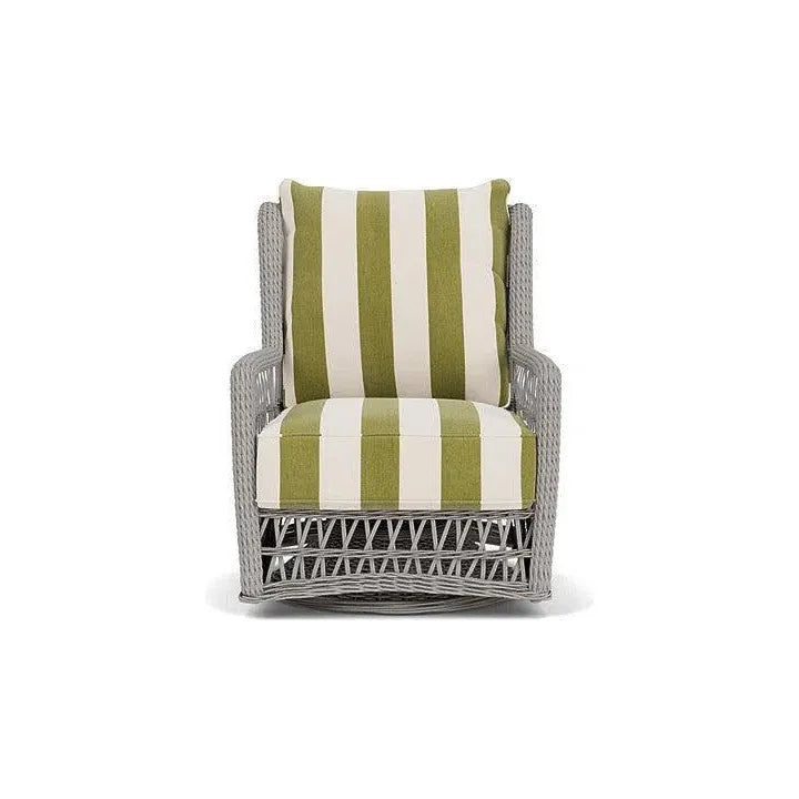 Mackinac Wicker Outdoor Swivel Glider Chair Cushions