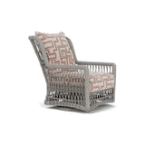 Mackinac Wicker Outdoor Swivel Glider Chair - High Back