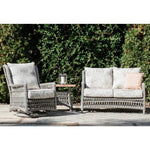 Mackinac Wicker Outdoor Swivel Glider Chair - High Back