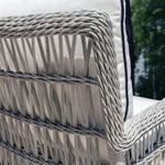 Mackinac Wicker Outdoor Wicker Loveseat Cushions