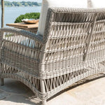 Mackinac Wicker Outdoor Wicker Loveseat Cushions