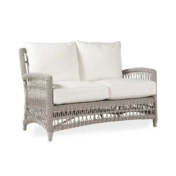 Mackinac Wicker Outdoor Wicker Loveseat Cushions - LOOMLAN - Lloyd Flanders - Outdoor Sofas & Loveseats