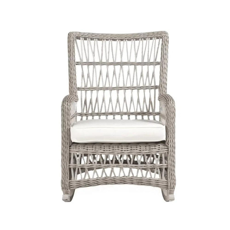 Mackinac Wicker Rocking Porch Lounge Set Cushions