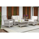 Mackinac Wicker Rocking Porch Lounge Set Cushions