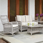 Mackinac Wicker Rocking Porch Lounge Set Cushions