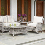 Mackinac Wicker Rocking Porch Lounge Set Cushions