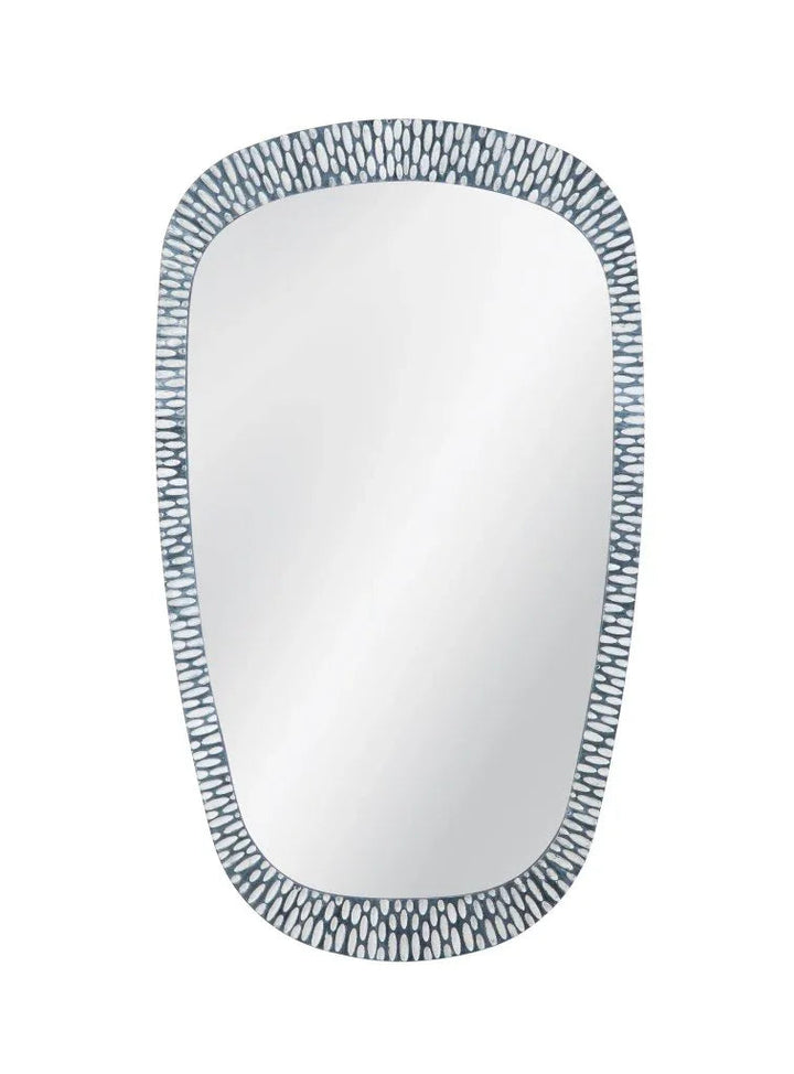Maddox Modern Grey Resin Wall Mirror - LOOMLAN - Bassett Mirror - Wall Mirrors