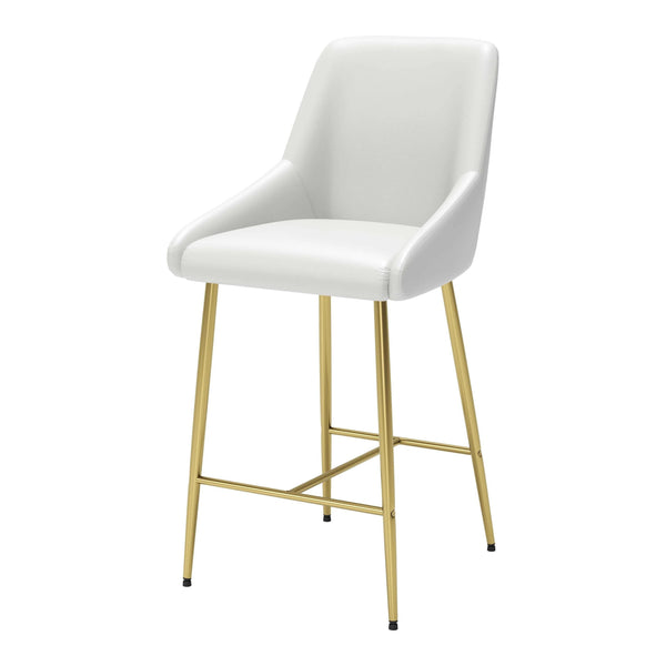 Madelaine Counter Chair White Counter Stools LOOMLAN By Zuo Modern