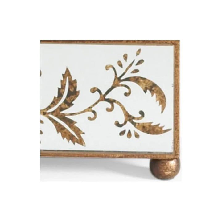 Madison Mirrored Gold Box - LOOMLAN - Chelsea House - Boxes & Bowls