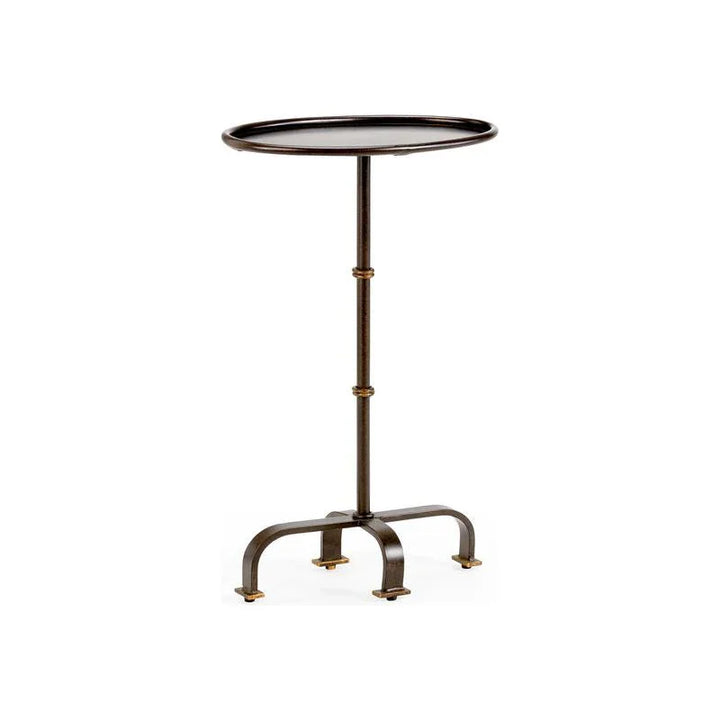 Magnolia Metal Made Oval Side Table - LOOMLAN - Chelsea House - Side Tables
