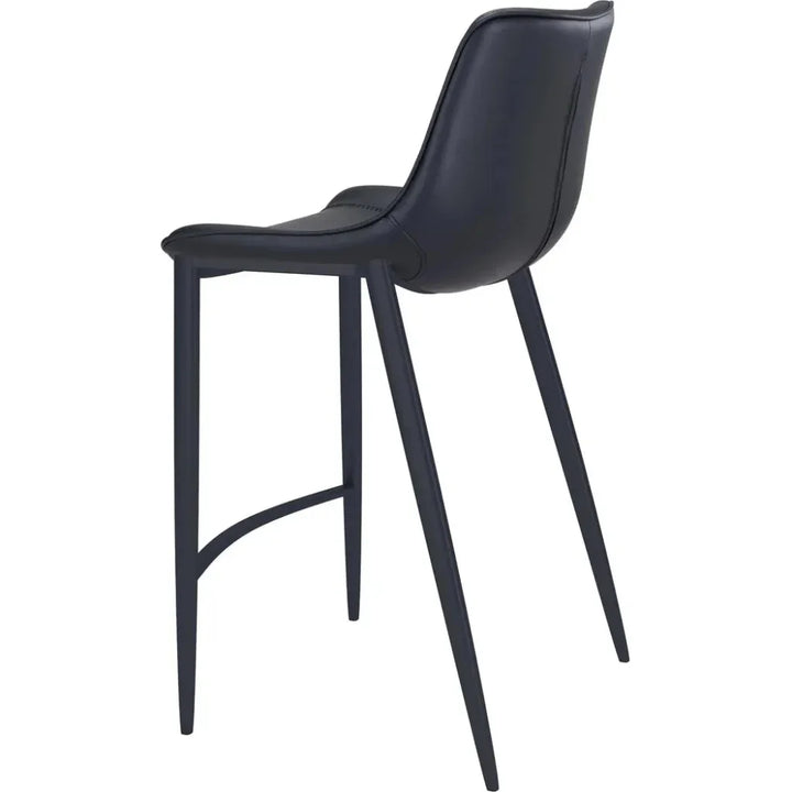 Magnus Bar Chair (Set of 2) Black - LOOMLAN - Zuo Modern - Bar Stools