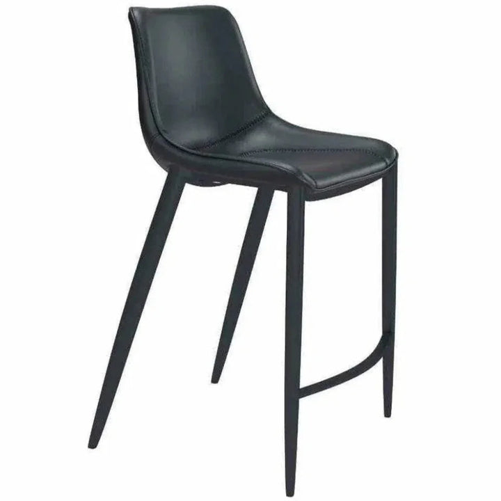 Magnus Bar Chair (Set of 2) Black - LOOMLAN - Zuo Modern - Bar Stools